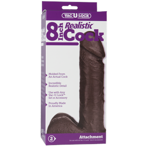 Realistic 8 Cock Blk