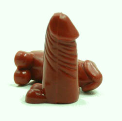 Penis Pencil Tops, Brown,1dz B