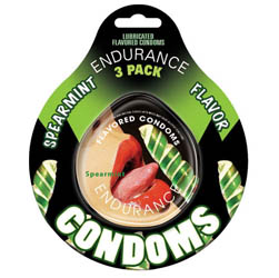 Endurance Spearmint 3pk Flavored Condoms