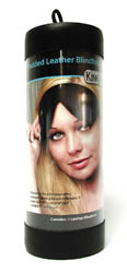 Padded Leather Blindfold  Black