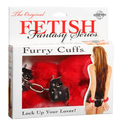 Furry Cuffs-red