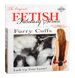 Furry Cuffs - Zebra