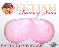 Satin Love Mask - Pink