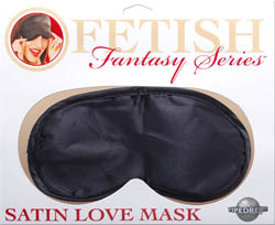 Satin Love Mask-black