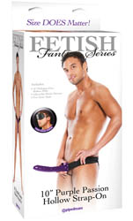 Ff 10inch Purple Passion Hollow Strap On