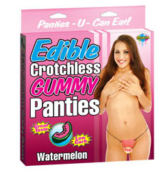 Edible Gummy Crotchless Panties Watermelon
