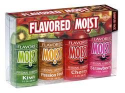 Flavored Moist Sampler Pack 4 1oz Bottles