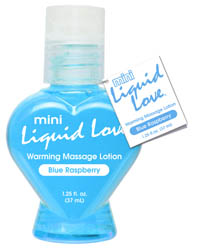 Mini Liquid Love Blue Raspberry Warming Massage