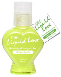 Mini Liquid Love Green Apple Warming Massage 1.25oz