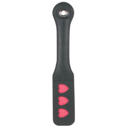 Sportsheets 12in Leather Heart  Impression Paddle