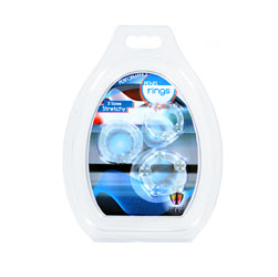 Performance Penis Rings Set Of  3 - Clear