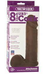 Vac-U-Lock 8-Inch Ur3 Cock -  Black