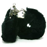 Plush Love Cuffs -black