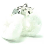 Plush Love Cuffs -white