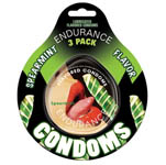 Endurance Spearmint 3pk Flavored Condoms