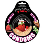 Endurance 3 Pack Assorted Flavored Condoms Discs