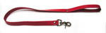 Leather  Leash Red