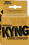 Lifestyle Kyng Gold 3  Pack Large Condoms