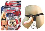 All American Whoppers 6.5-Inch  Dong With Universal Harness