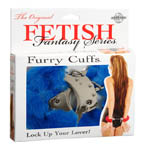 Furry Cuffs - Blue