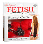Furry Cuffs-red