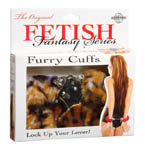 Furry Cuffs - Leopard