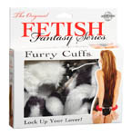 Furry Cuffs - Zebra