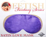 Satin Love Mask - Purple