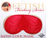 Satin Love Mask- Red