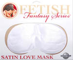 Satin Love Mask-white