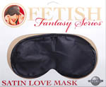 Satin Love Mask-black