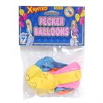 X-RATED PECKER BALLOONS 8 PC.