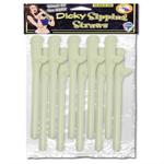 GLOW IN THE DARK DICKY SIPPING  STRAWS