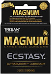 Trojan Magnum  Ecstasy  Lubricated Condoms 3-Pack